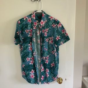 J.Crew Men’s Hawaiian Short Sleeve Button Down